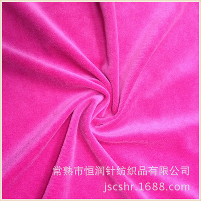 【【廠家直銷優質服裝面料】仿棉天鵝絨,全滌天鵝絨,價格優】價格,廠家,圖片,針織面料,常熟市恒潤針紡織品-